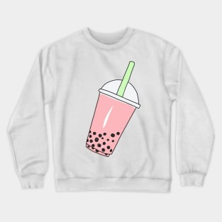 Strawberry Milk Bubble Tea Crewneck Sweatshirt